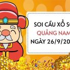 Soi cầu lô tô xổ số Quảng Nam ngày 26/9/2023 thứ 3 hôm nay