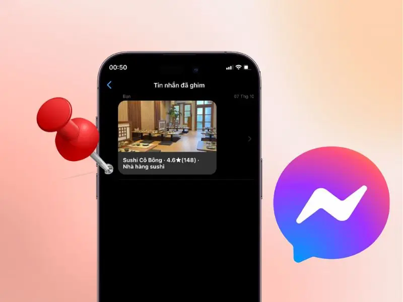 Cách ghim tin nhắn Messenger trên iPhone