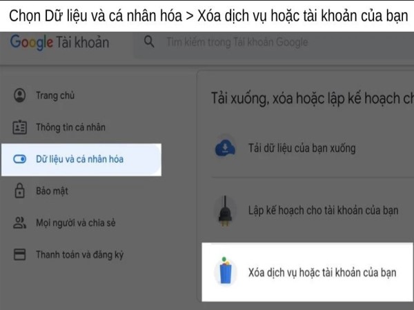 Hướng dẫn cách xóa account GG của người khác