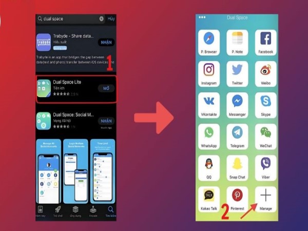 Cách dùng 2 Zalo trên iPhone qua ứng dụng Dual Space Lite